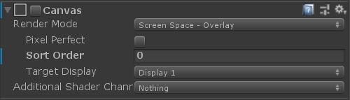 Disabling the canvas component