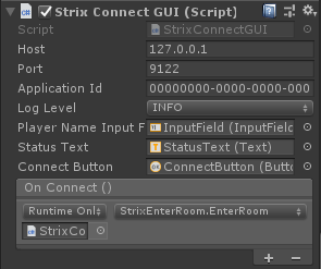 Properties for StrixConnectGUI